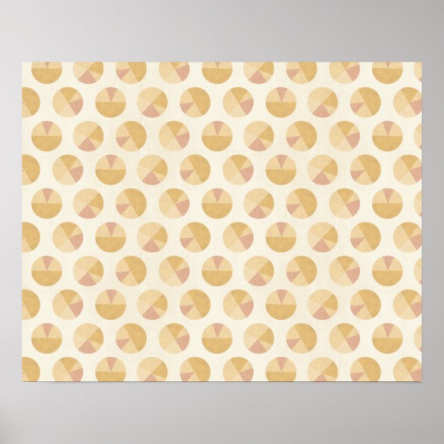 Southwest Geo Step | Orange Circle Mönster Poster (Framsidan)