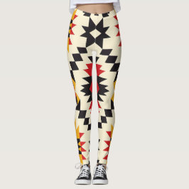 Southwest Geometric Print Leggings