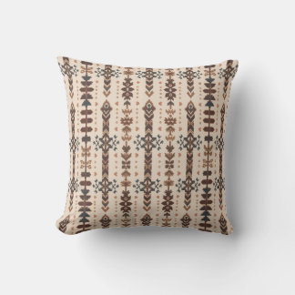 Southwest Geometric Tan och Brown Kudde