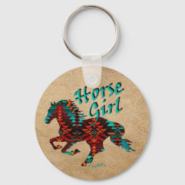 Southwest Horse, Horse Girl Nyckelring