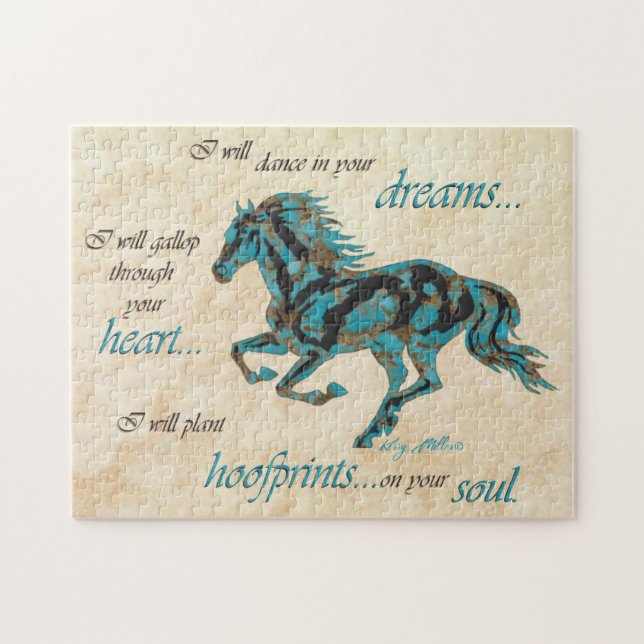 Southwest Horse Jigszle Puzzle Pussel (Horisontell)