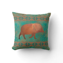 Southwest Javelina pappa Copper Teal Mönster 16in