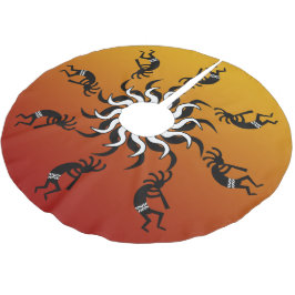Southwest jul Dancing Kokopelli Julgransmatta Borstad Polyester