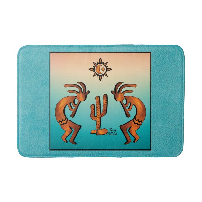 Southwest Kokopelli Bath Mat Badrumsmatta (Framsidan)