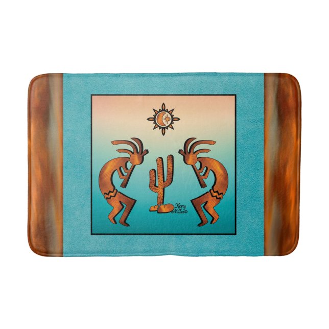 Southwest Kokopelli Bath Mat Badrumsmatta (Framsidan)