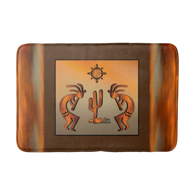Southwest Kokopelli Bath Mat Badrumsmatta (Framsidan)