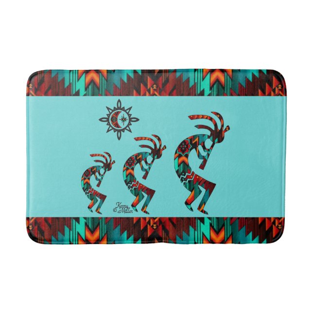 Southwest Kokopelli Bath Mat Badrumsmatta (Framsidan)