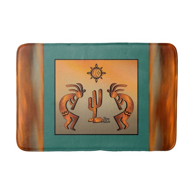 Southwest Kokopelli Bath Mat Badrumsmatta (Framsidan)