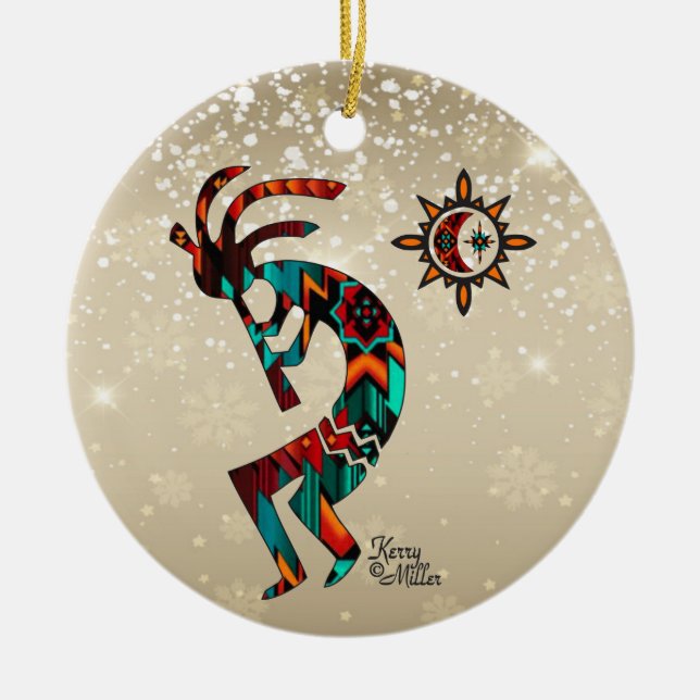Southwest Kokopelli Ceramic Ornament (Framsidan)
