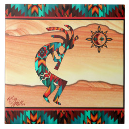 Southwest Kokopelli CERAMIC TILE Kakelplatta