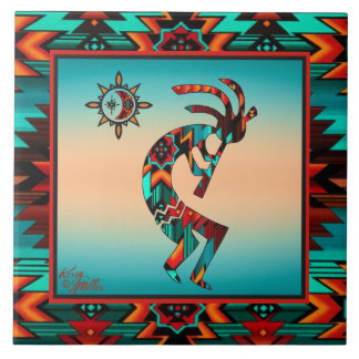 Southwest Kokopelli CERAMIC TILE Kakelplatta
