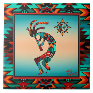 Southwest Kokopelli CERAMIC TILE Kakelplatta