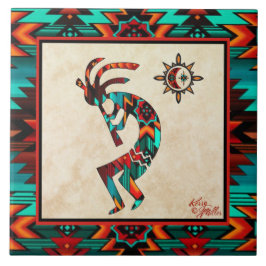 Southwest Kokopelli CERAMIC TILE Kakelplatta