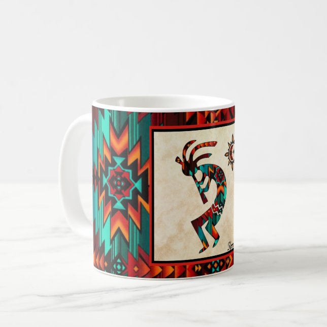 Southwest Kokopelli Coffee Mugg (Framsida vänster)