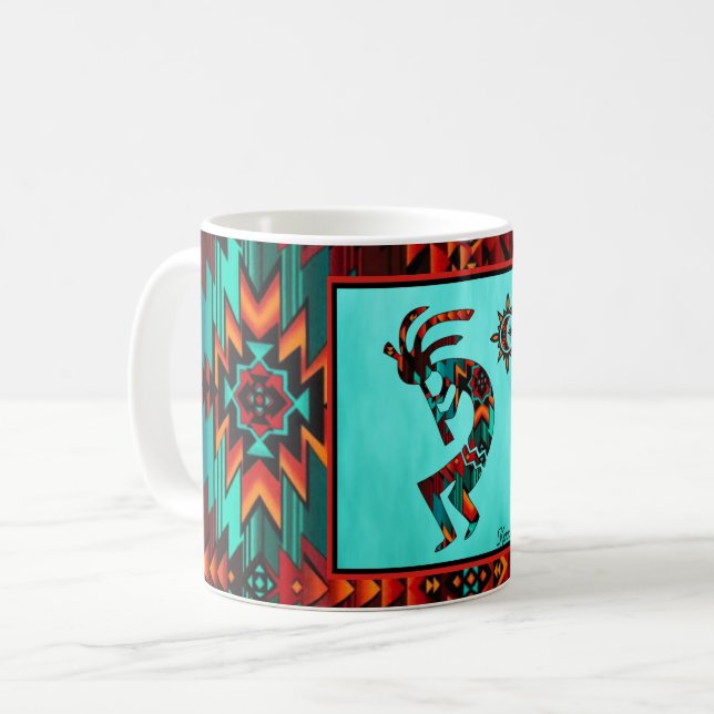 Southwest Kokopelli Coffee Mugg (Framsida vänster)