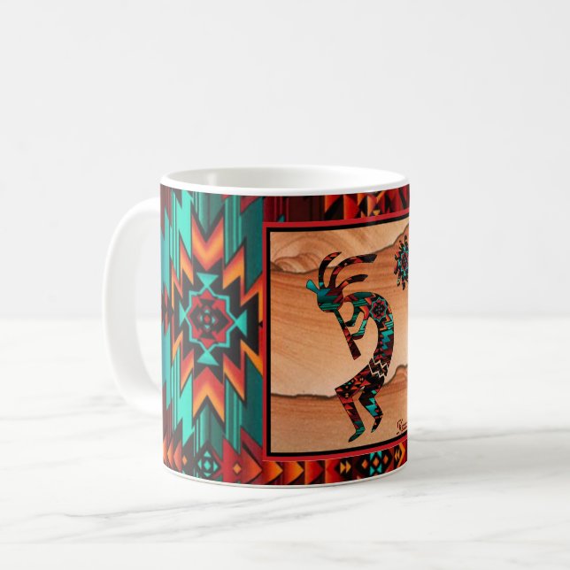 Southwest Kokopelli Coffee Mugg (Framsida vänster)