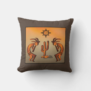 Southwest Kokopelli Dekorativ kudde