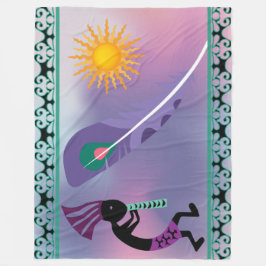 Southwest Kokopelli Fleece Blanket