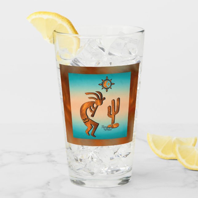 Southwest Kokopelli Glass Kopp (Framsida Ice)