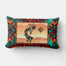 Southwest Kokopelli Lumbar Pillow Lumbarkudde