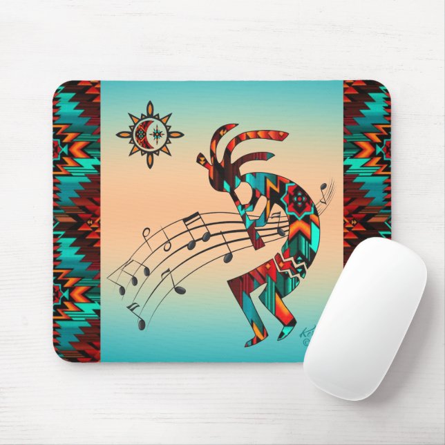 Southwest Kokopelli Mouse Pad Musmatta (Med mus)
