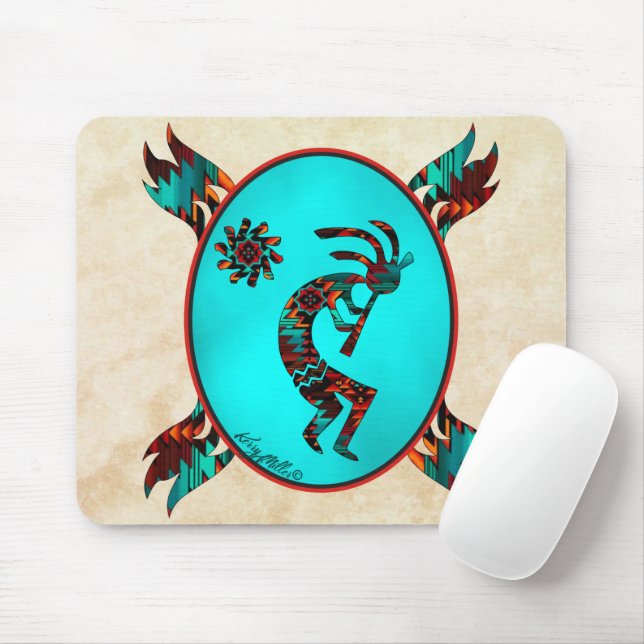 Southwest Kokopelli Mouse Pad Musmatta (Med mus)