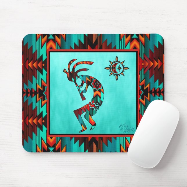 Southwest Kokopelli Mouse Pad Musmatta (Med mus)