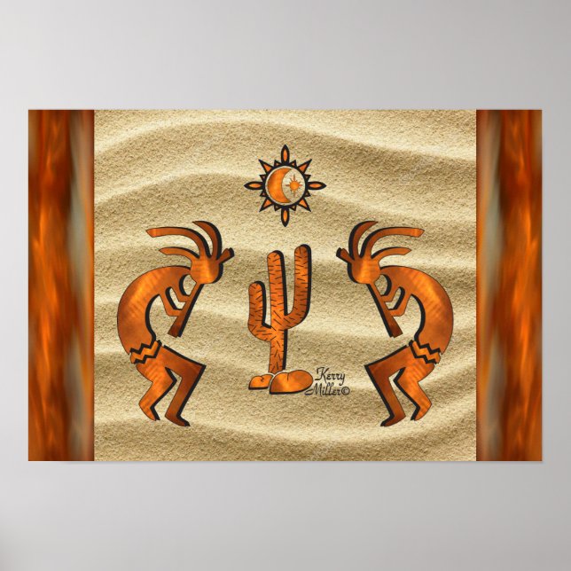 Southwest Kokopelli Poster (Framsidan)