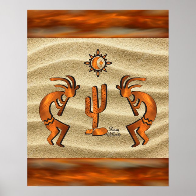Southwest Kokopelli Poster (Framsidan)