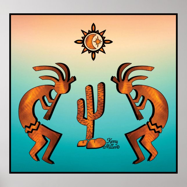 Southwest Kokopelli Poster (Framsidan)