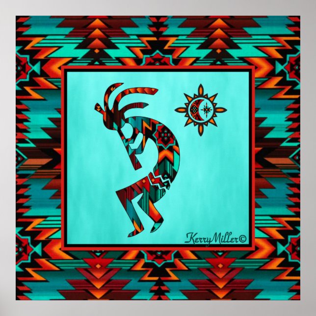 Southwest Kokopelli Poster (Framsidan)