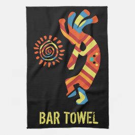 Southwest Kokopelli Pub Towel Kökshandduk