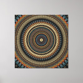 Southwest Mandala Design Canvastryck