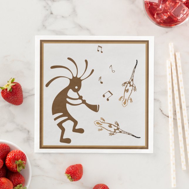 Southwest Music Desert Kokopelli Napkins Pappersservett (Insitu)