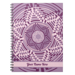 Southwest Navajo Basket Weave Lavender Anteckningsbok