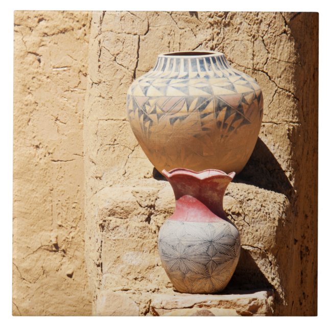 Southwest Navajo Pottery Kakelplatta (Framsidan)