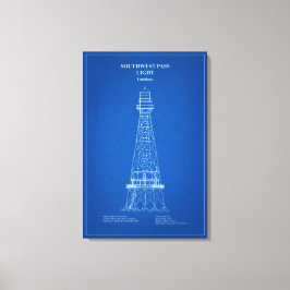 Southwest Pass Lighthouse - Louisiana – AD Canvastryck