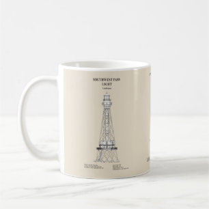 Southwest Pass Lighthouse - Louisiana - SBD Kaffemugg