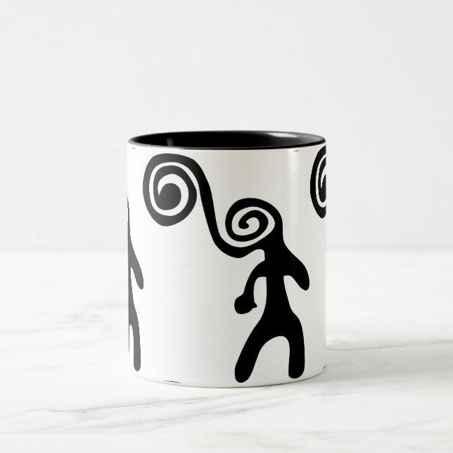 Southwest  Petroglyph  Kaffe  Mugg (Center)