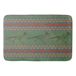 Southwest Roadrunner Sagebrush Grönt Bath Mat Badrumsmatta