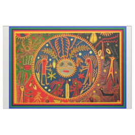 Southwest Shaman Huichol Ritual Designer Fabric Tyg