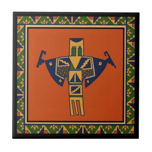 Southwest Shaman Spirit Kakelplatta (Framsidan)