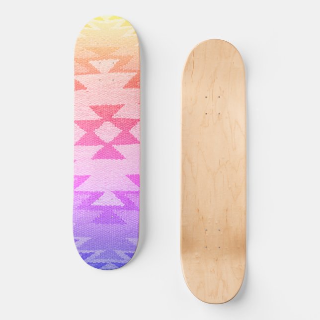 Southwest Skateboard Deck, Bright Summer Hues (Framsida)