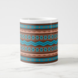 Southwest Style Geometric Cameron Gorge Design Jumbo Mugg