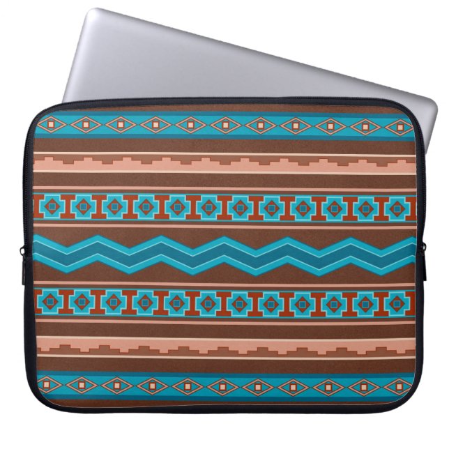 Southwest Style Geometric Cameron Gorge Design Laptop Fodral (Framsidan)