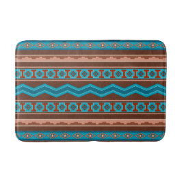 Southwest Style Geometric Cameron Gorge Design Med Badrumsmatta