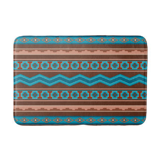 Southwest Style Geometric Cameron Gorge Design Med Badrumsmatta