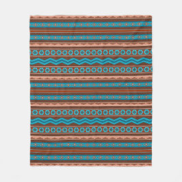 Southwest Style Geometric Cameron Gorge Design Med Fleecefilt