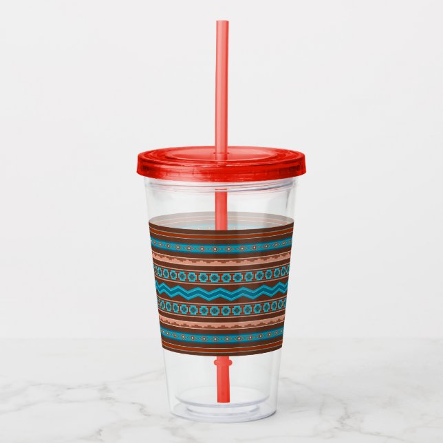 Southwest Style Geometric Cameron Gorge Design Take Away Mugg (Framsida)