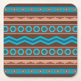 Southwest Style Geometric Cameron Gorge Design Underlägg Papper Kvadrat